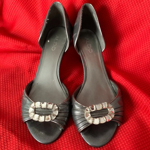 .ALDO kitten heel Women's Peep Toe Slip On - Picture 3 of 13